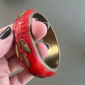 Red Bangle Bracelet